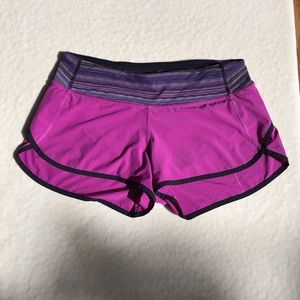 Lululemon Speed Shorts Purple Size 6 - 2.5”